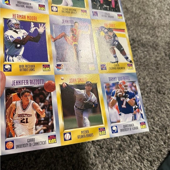 Uncut sheet of Sports Illustrated for Kids cards from Series 3 August 1996 - Picture 10 of 11